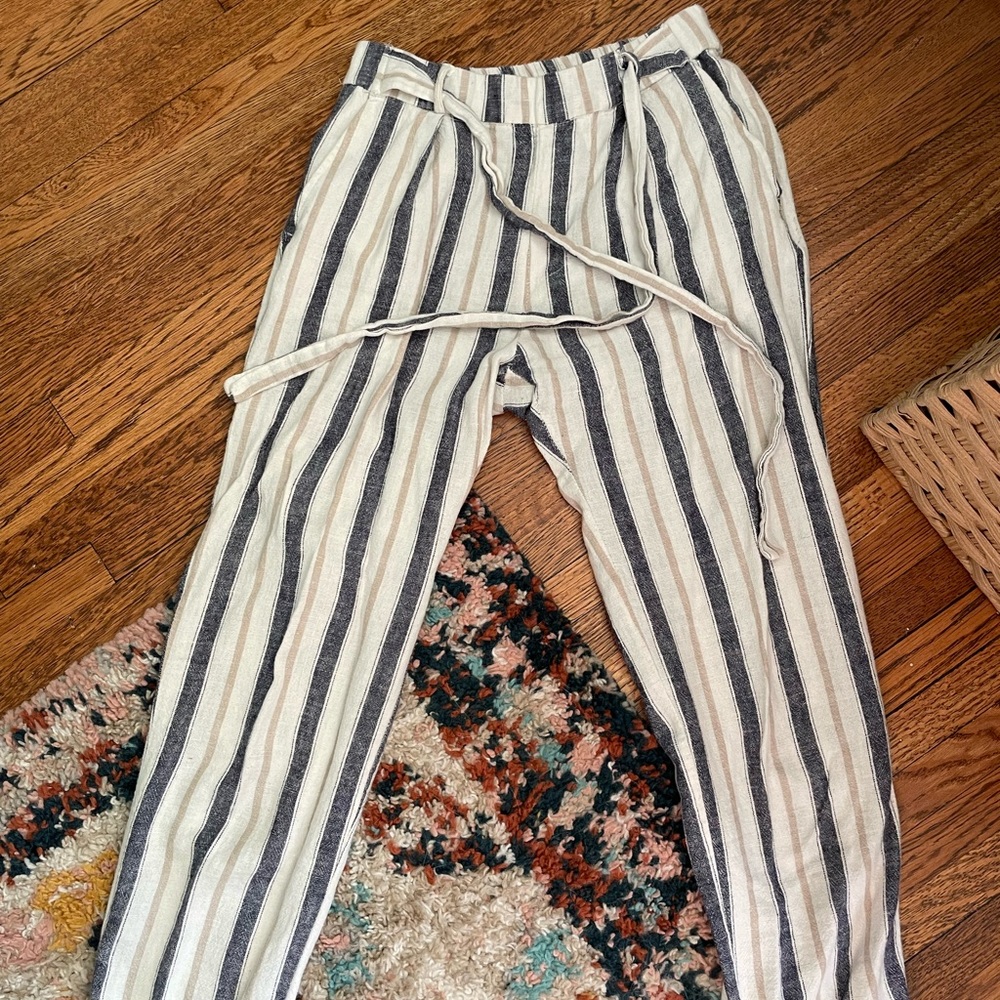 Cropped casual work pants